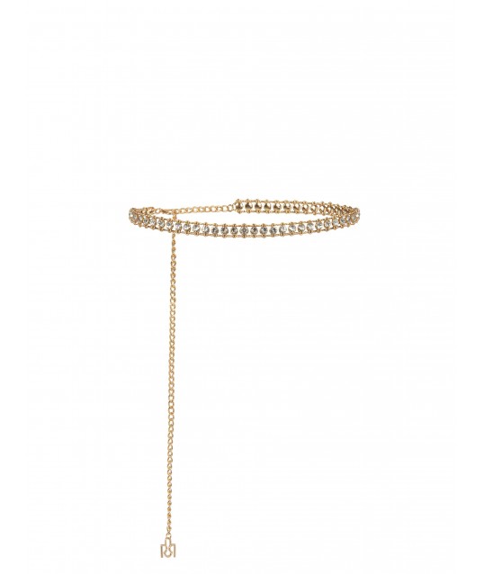 Ceinture bijou ajustable avec cristaux cabochon Rinascimento