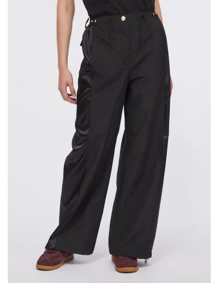 Pantaloni Jogging In Nylon E Raso Liu Jo