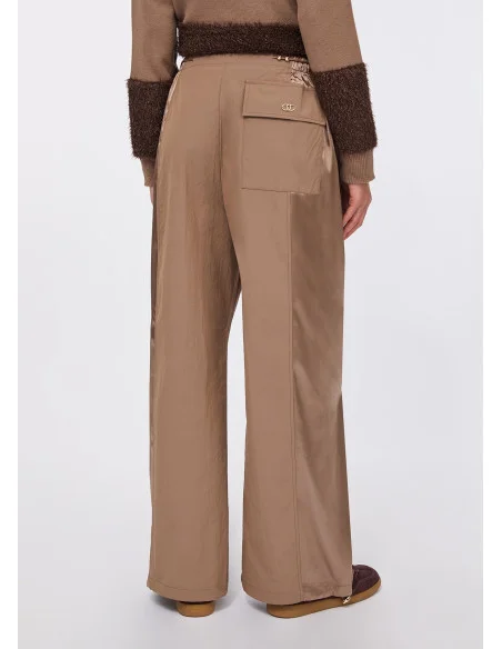 Pantalon de jogging en nylon et satin Liu Jo