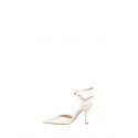 Décolleté en cuir verni avec double bride de cheville Rinascimento