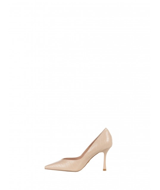 Décolleté en simili-cuir Coconut avec logo Rr Rinascimento