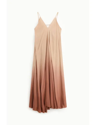 Long Dress With Straps And Shaded V-neck Dixie