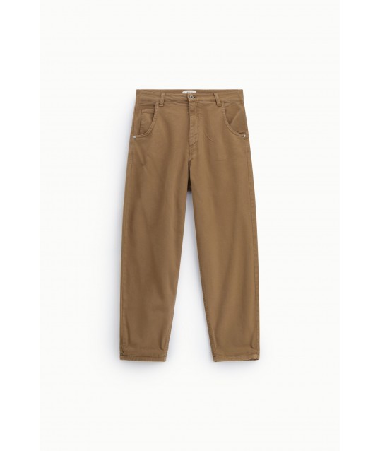 Pantalon Chino-Fit avec revers et taille haute Dixie