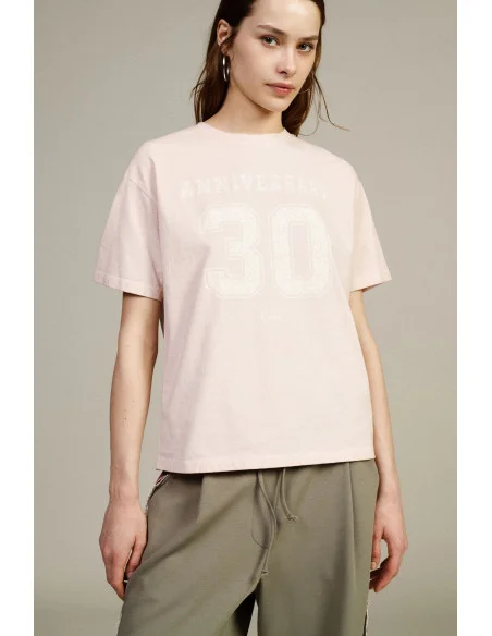 T-Shirt Ampia Stampa 30 Anniversario Girocollo Dixie