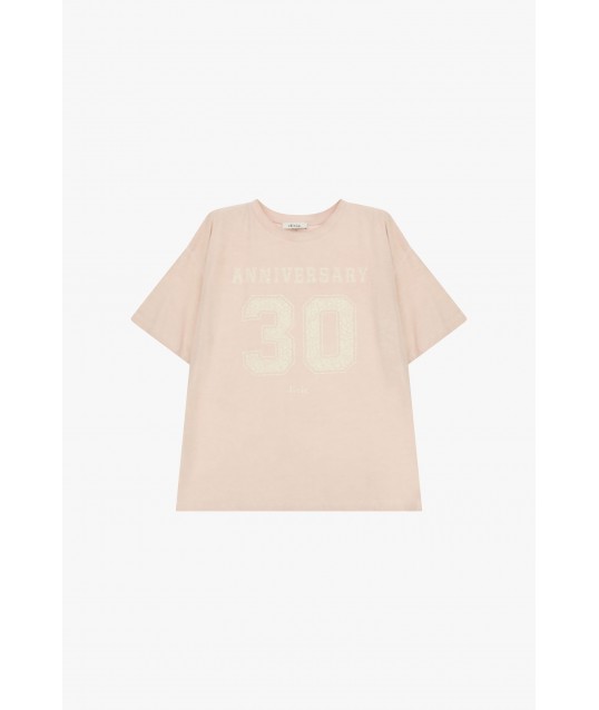 T-Shirt Ampia Stampa 30 Anniversario Girocollo Dixie