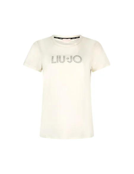 T-Shirt Con Strass Liu Jo