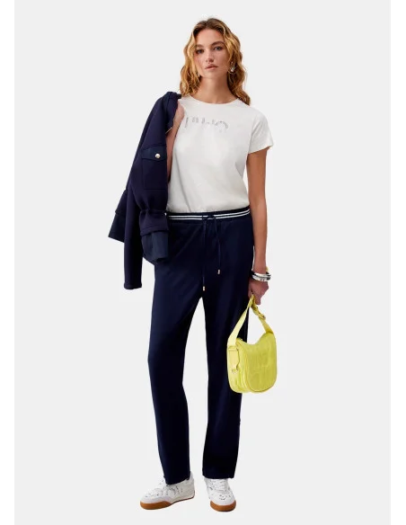 T-Shirt Con Strass Liu Jo