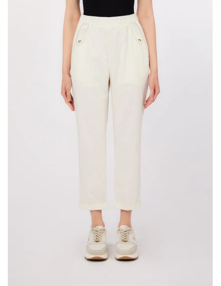Liu Jo Pantalon slim avec revers