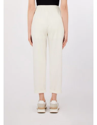 Pantaloni Slim Fit Con Risvolto Liu Jo