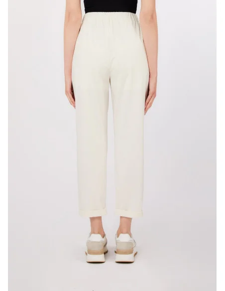 Pantaloni Slim Fit Con Risvolto Liu Jo