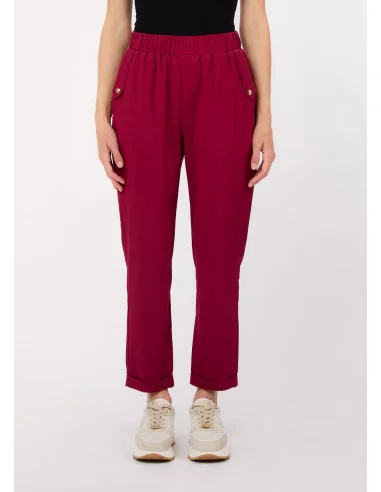 Liu Jo Pantalon slim avec revers