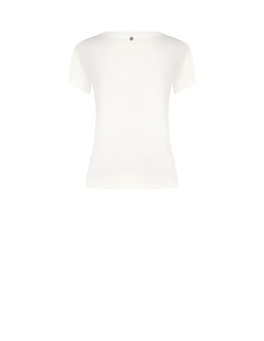 T-Shirt Regular In Cotone Con Stampa Bimba E Strass Rinascimento
