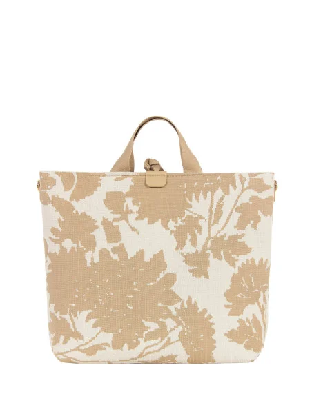 Maxi Shopper In Tela A Fiori Con Tracolla Regolabile E Removibile Rinascimento