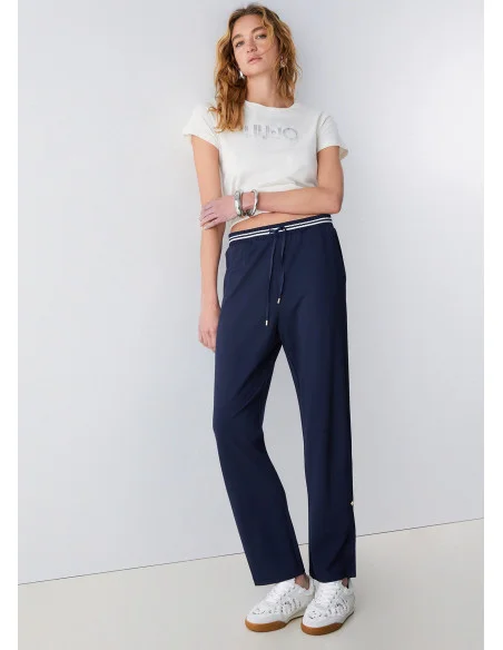 Liu Jo Interlock Jersey Trousers