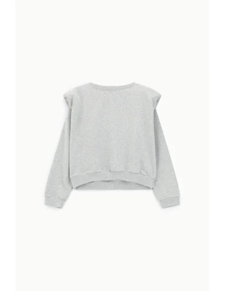 Sweatshirt Crew-neck Structured Shoulders Elasticised Hem Dixie