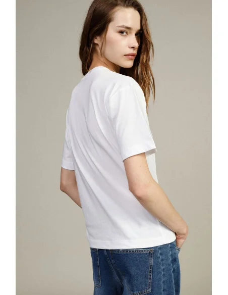 T-shirt à manches courtes imprimé de cœurs Dixie