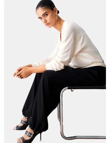 Pantaloni Con Doppio Cintone Liu Jo
