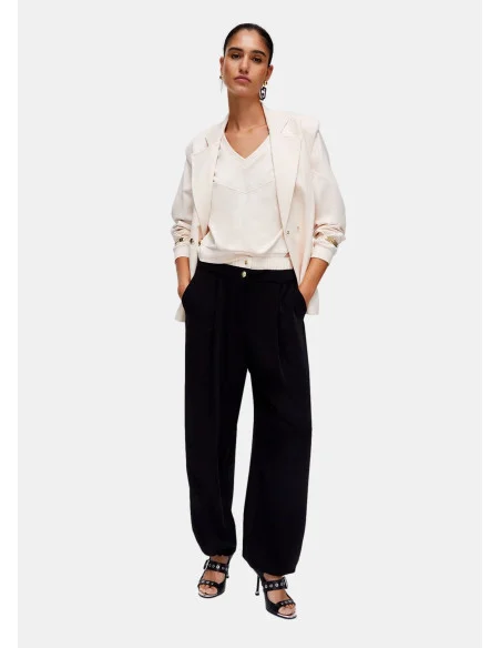 Pantaloni Con Doppio Cintone Liu Jo