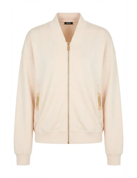 Sweatshirt avec détails en chaîne Liu Jo