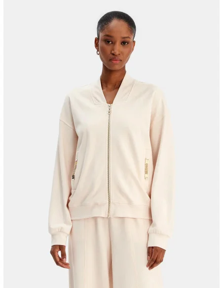 Sweatshirt avec détails en chaîne Liu Jo
