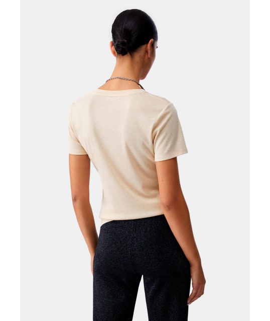 T-Shirt Con Scollo A V Liu Jo