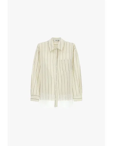 Chemise rayée avec détails en dentelle sur le bas Please