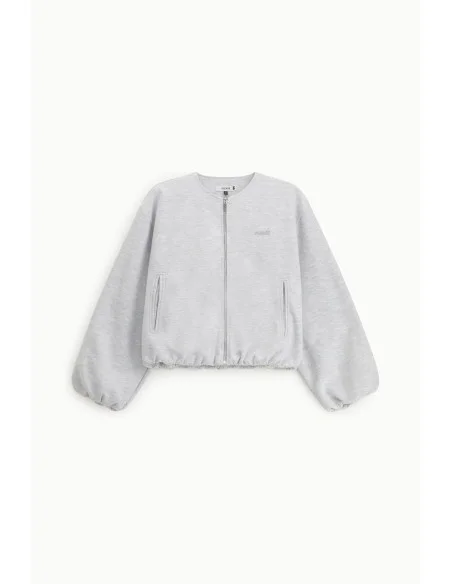 Short Zip Sweatshirt With Pockets And Cuffs Please