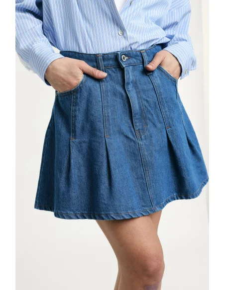 Skorts Vita Alta Con Tasche Frontali E Pieghe Please