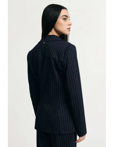 Blazer A Righe Regular-Fit Con Tasche A Filetto Please