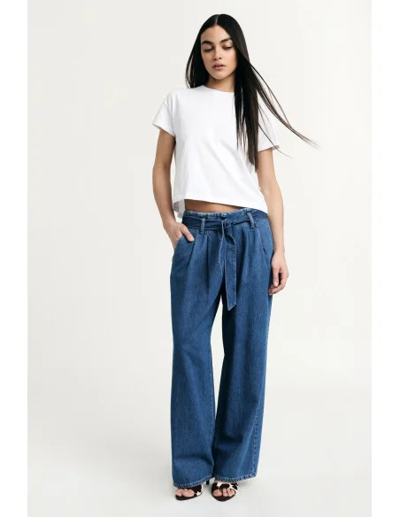 Paperbag Jeans High Waisted With Belt Matching Please
