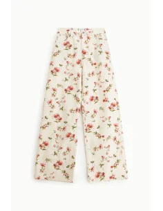 High Waisted Floral Print Palace Trousers Please 2