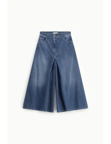 Jeans A Gamba Ampia Vita Alta Cinque Tasche Please
