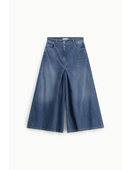 Jeans taille haute à jambe large Five Pockets Please