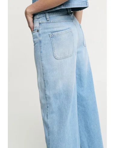 High Waisted Wide Leg Jeans With Pockets Please