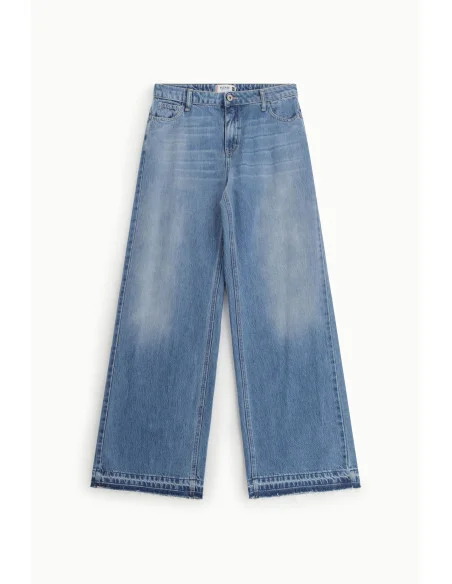 Wide Leg Jeans With Frayed Bottom Please