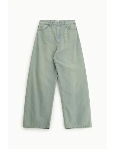 Jeans taille haute à jambe large effet délavé Please