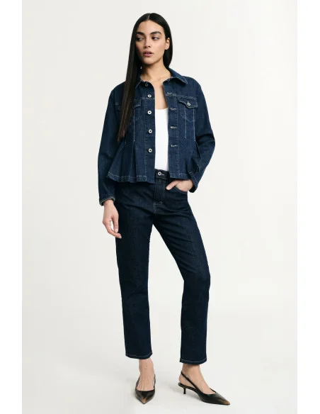 Regular-Fit Straight Leg Jeans With Five Pockets Please