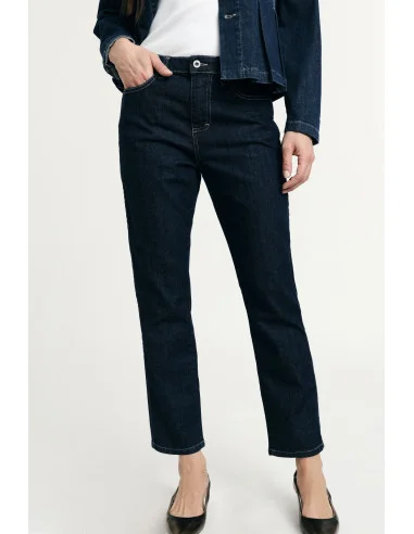 Regular-Fit Straight Leg Jeans With Five Pockets Please