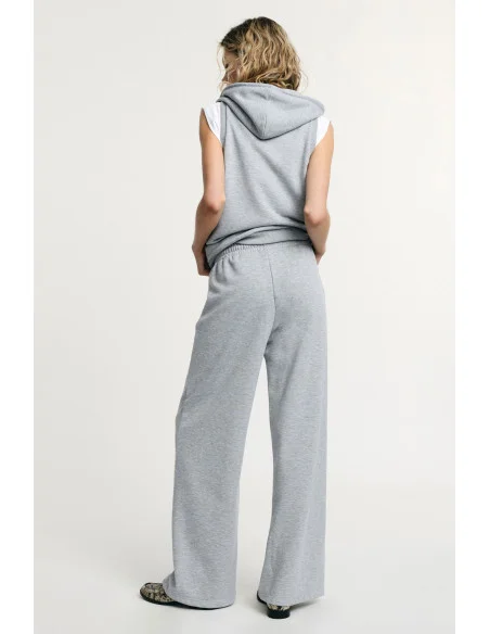 Palazzo Trousers Sports High Waisted Drawstring Please