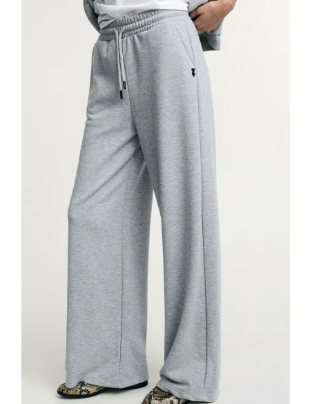 Pantaloni Palazzo Sportivi Vita Alta Coulisse Please
