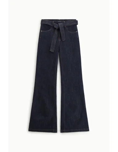Paw Paw Jeans With Knotted Belt And High Waist Please