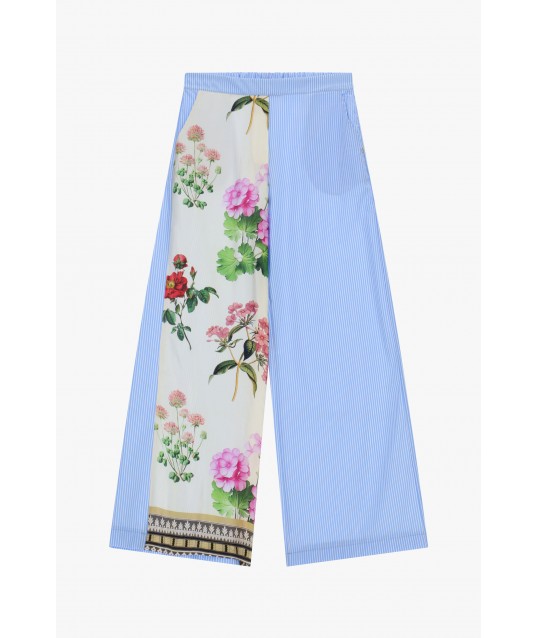 Printed Floral And Striped Palace Trousers Please