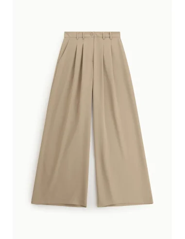 Pantaloni Palazzo A Vita Alta Con Pinces Please