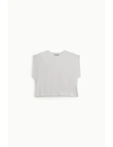 Cropped Sleeveless Top With Round Neck Please