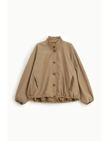 Regular Fit Bomber Jacket With Elasticated Waist Please