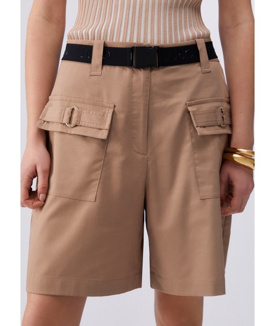 Bermuda Shorts With Maxi Pockets Liu JO