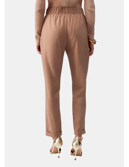 Pantaloni Slim Fit Con Risvolto Liu Jo