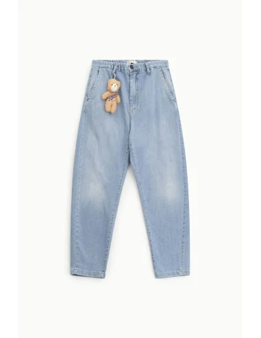 Baloon Fit Jeans With Bear Keyring Please