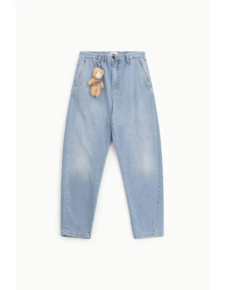 Baloon Fit Jeans With Bear Keyring Please