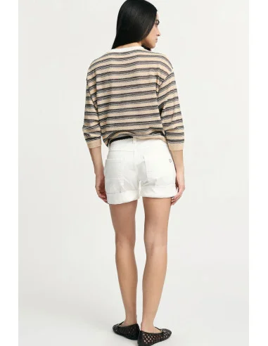 Short Monocolour Con Cinque Tasche E Orli Risvoltati Please
